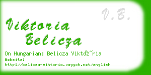 viktoria belicza business card